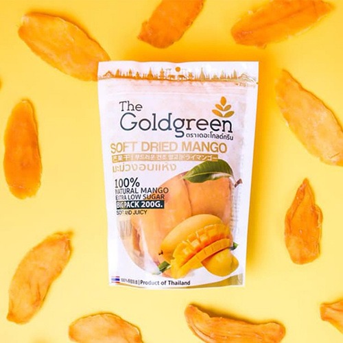 골드그린 부드러운 건조 망고 200g / Gold Green Soft Dried Mango Extra Low Sugar